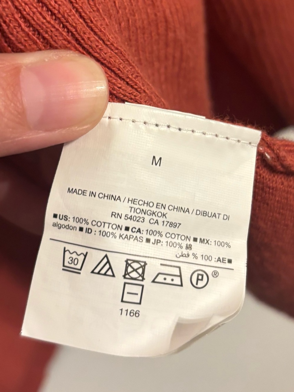 Old Navy Open-Front Rust-Red Cardigan - Picture 4 of 4